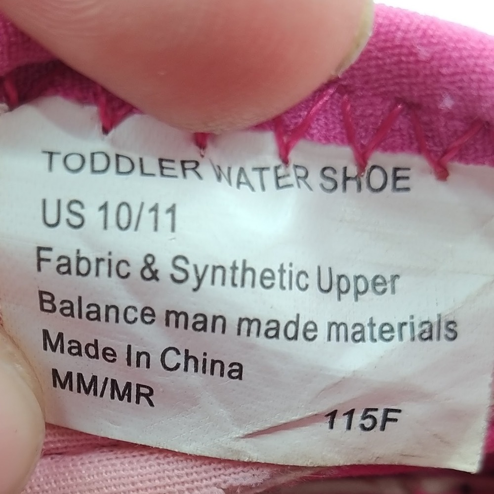 SeaFit Water Shoes Girls Size 10/11 Pink Mesh Hook Loop Athletic Aqua Sneakers - Picture 8 of 8